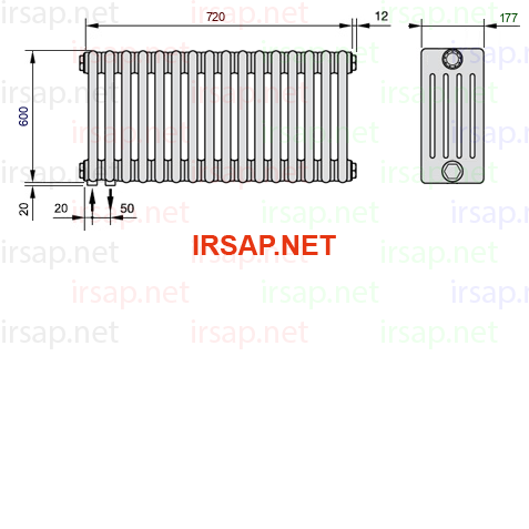 Радиатор IRSAP Tesi 50600/16 T18 CL 01